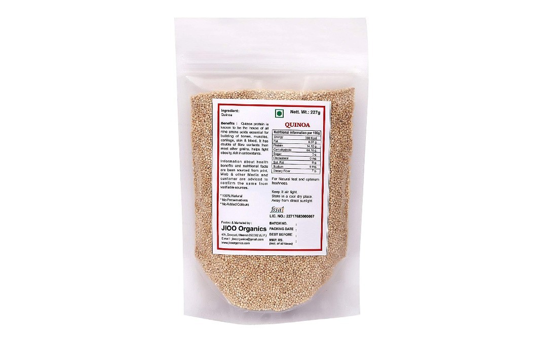Jioo Organics Quinoa    Pack  227 grams